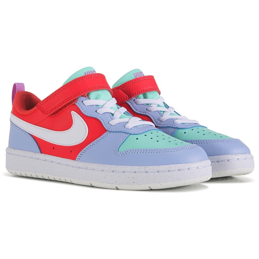 

Детские низкие кеды Court Borough Recraft Little Kid Nike, синий