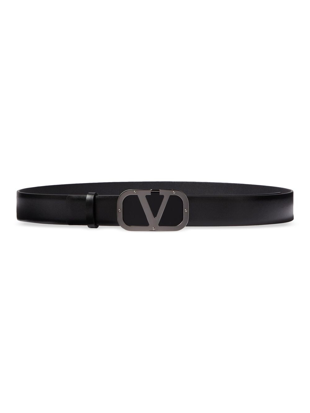 

Ремень из телячьей кожи с логотипом Vlogo Valentino Garavani, черный