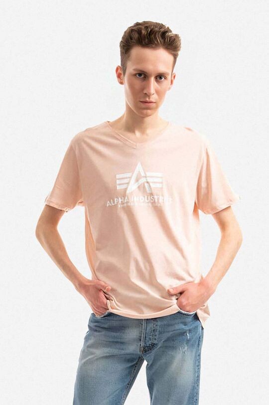 

Хлопковая футболка Alpha Industries, оранжевый