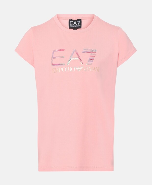 

Футболка EA7 Emporio Armani, розовый