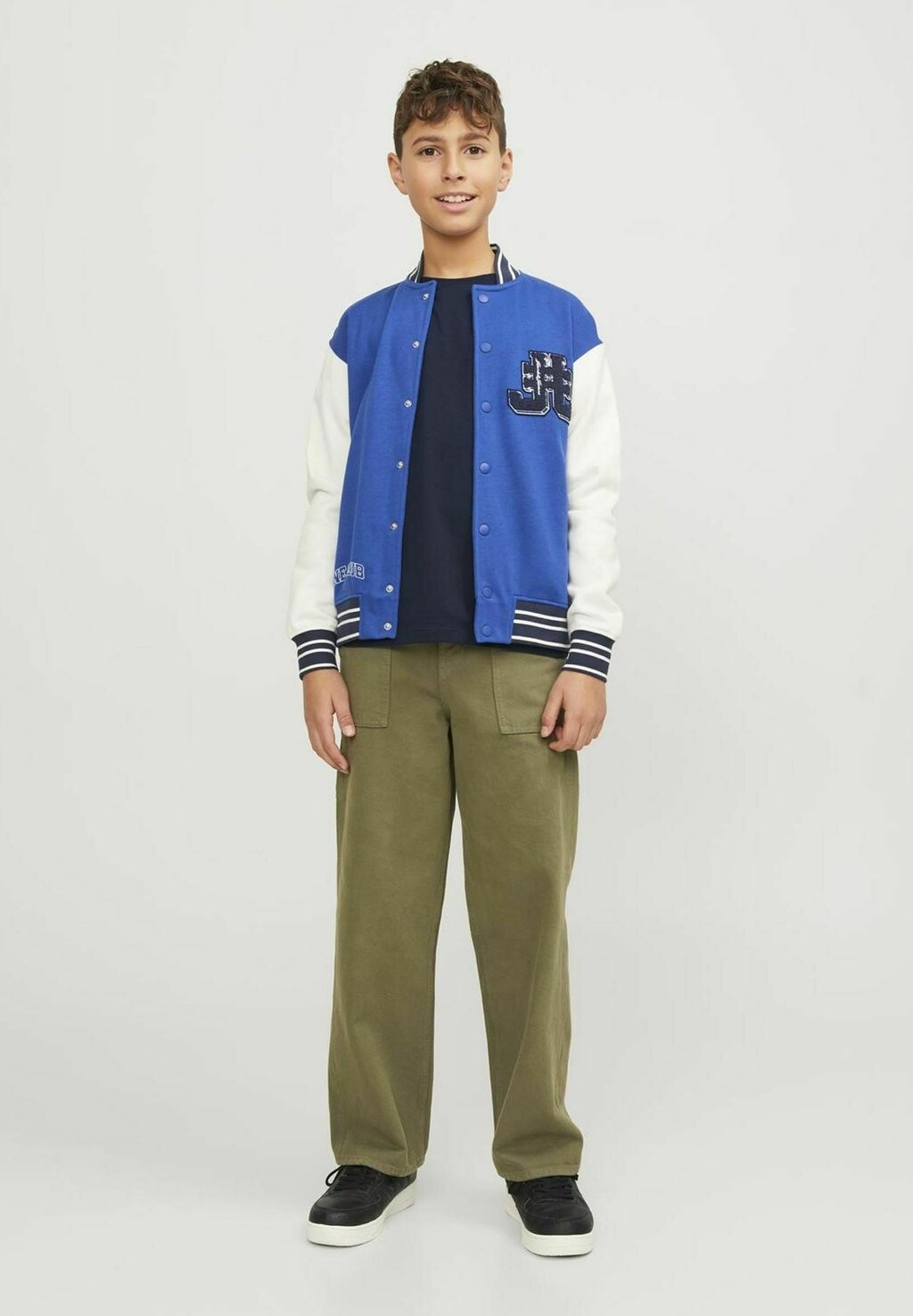 

Футболка с принтом Jack & Jones Junior, цвет navy blazer