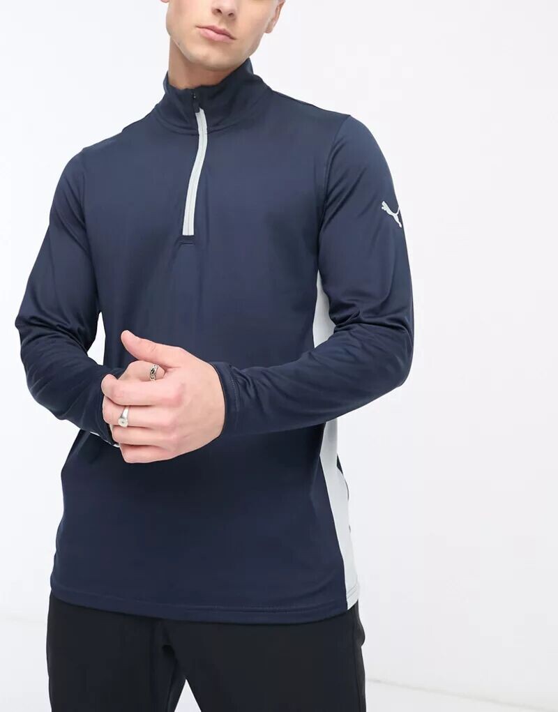 

Темно-синяя толстовка с половиной молнии PUMA Golf Gamer