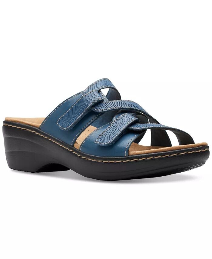 

Женские сандалии без шнуровки Merliah Karli с ремешками Clarks, синий