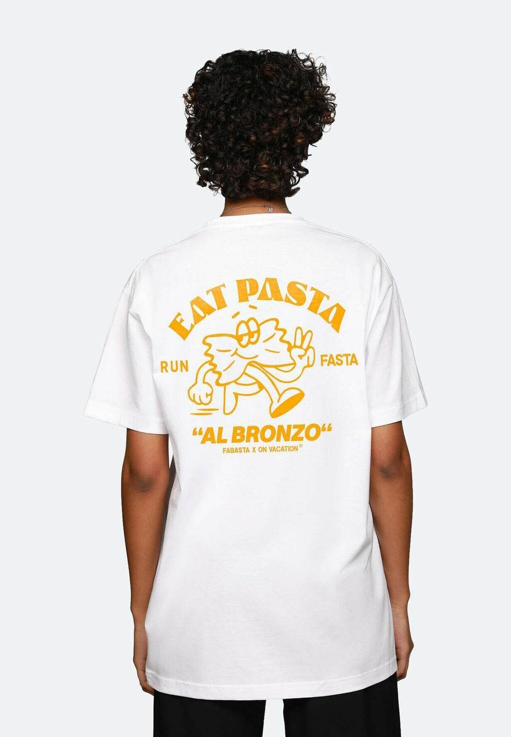 

Футболка с принтом EAT PASTA On Vacation, белый