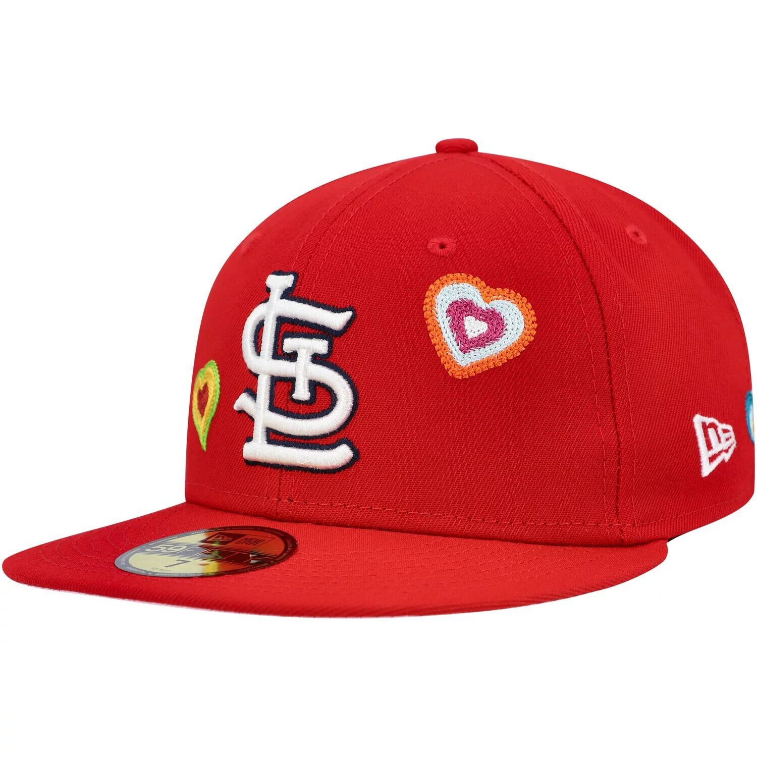 

Мужская облегающая шляпа New Era Red St. Louis Cardinals Chain Stitch Heart 59FIFTY