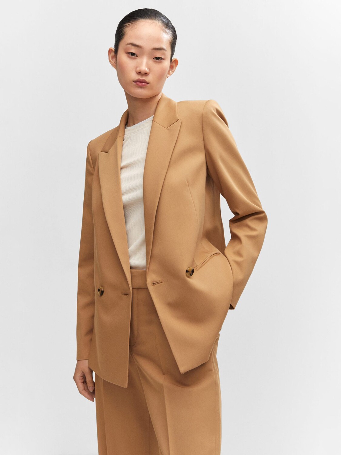 

Двубортный пиджак Greta Mango, коричневый