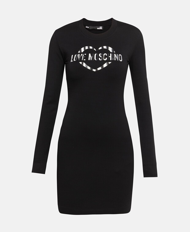 

Трикотажное платье Love Moschino, черный