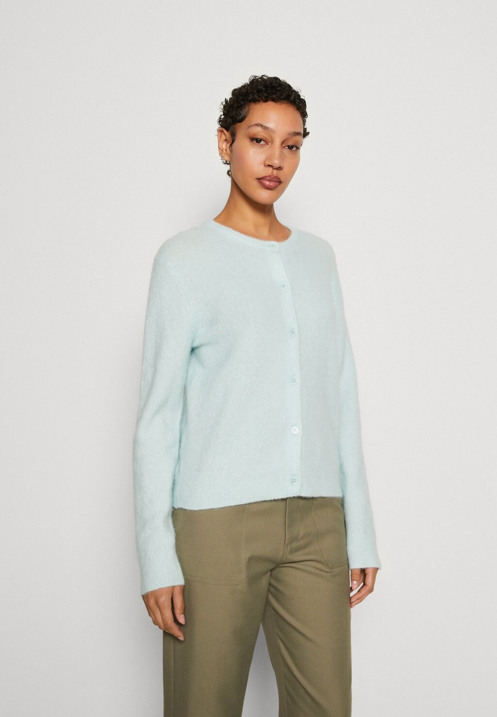 

Кардиган Samsøe Samsøe КОРОТКИЙ КАРДИГАН NOR, цвет misty blue