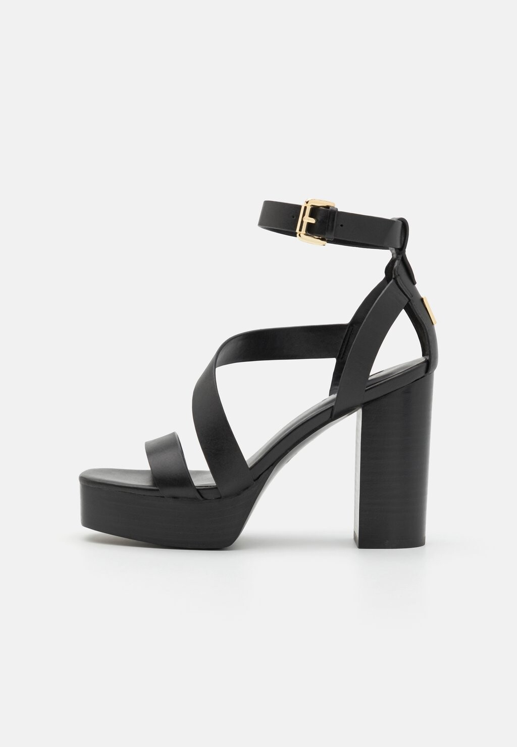 

Сандалии на платформе ILISA PLATFORM ANKLE STRAP DKNY, цвет black
