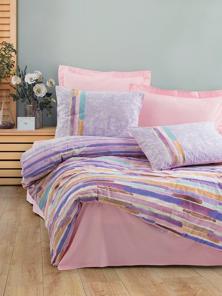 

Постельное белье Colourful Cotton Renforcé Set Larry, фиолетовый
