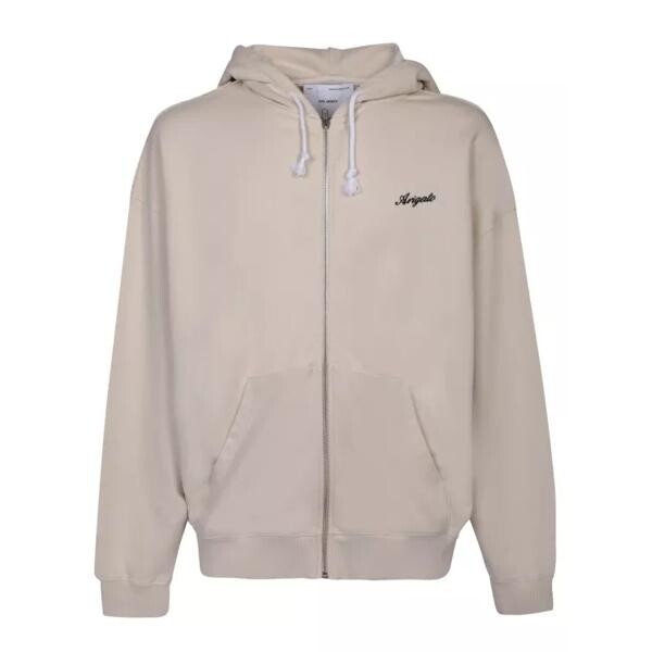 

Футболка beige zipped hoodie Axel Arigato, бежевый