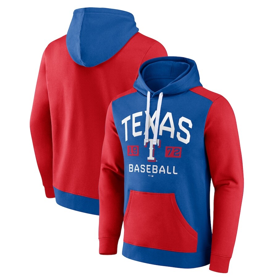 

Пуловер с капюшоном Fanatics Branded Texas Rangers, роял