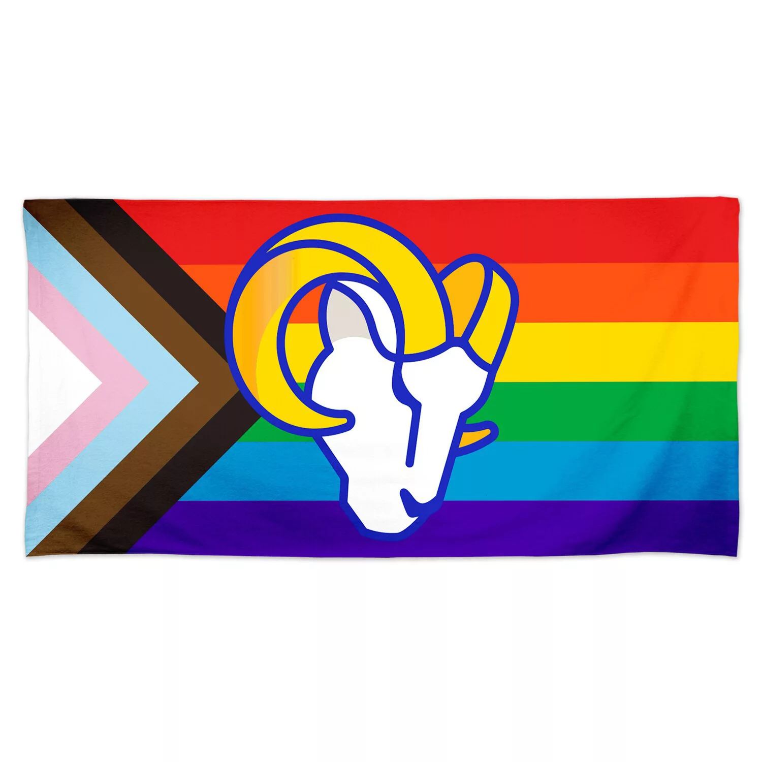 Пляжное полотенце Pride Spectra WinCraft Los Angeles Rams 30 x 60 дюймов
