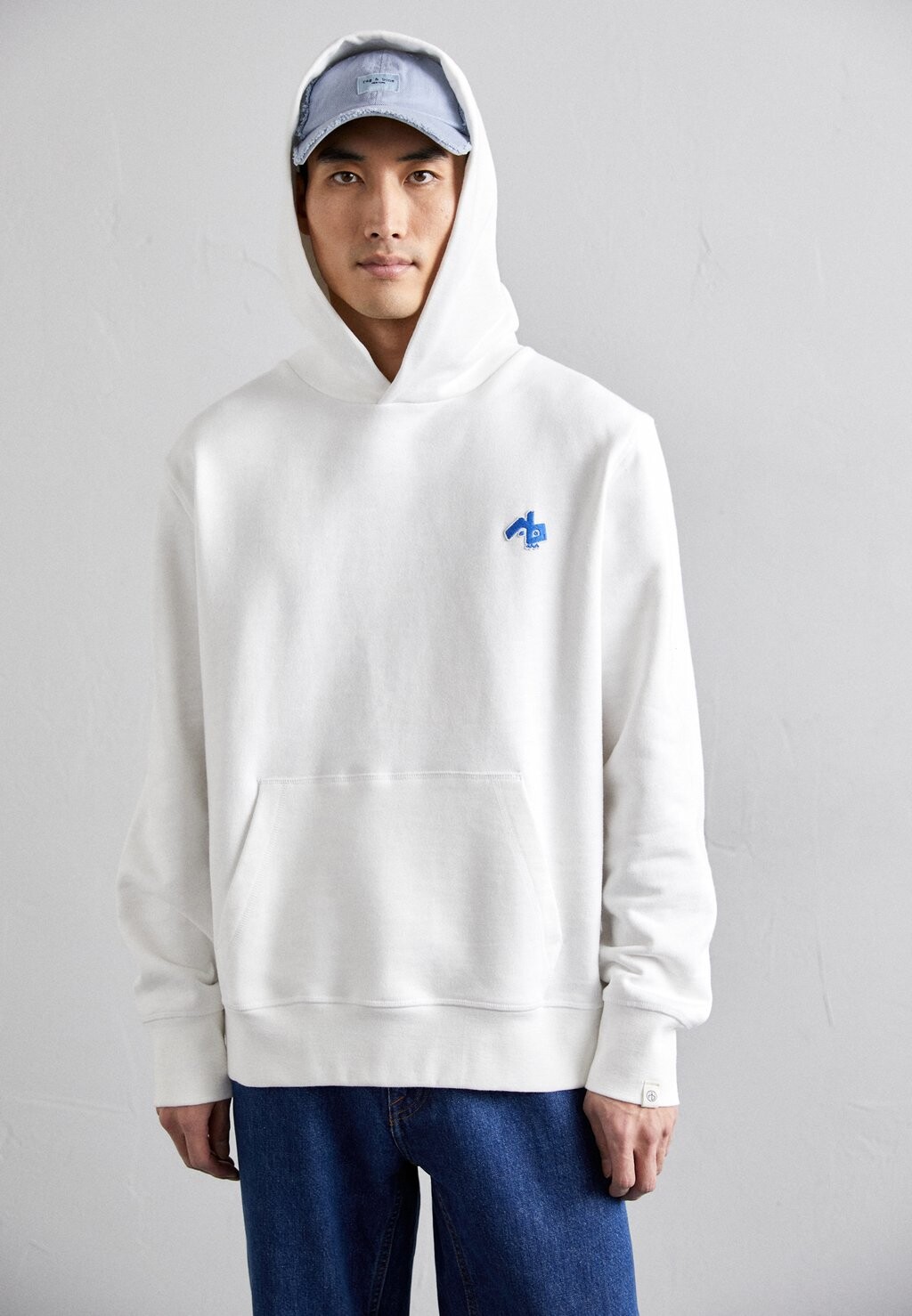 

Толстовка MONSTER HOODIE rag & bone, цвет white