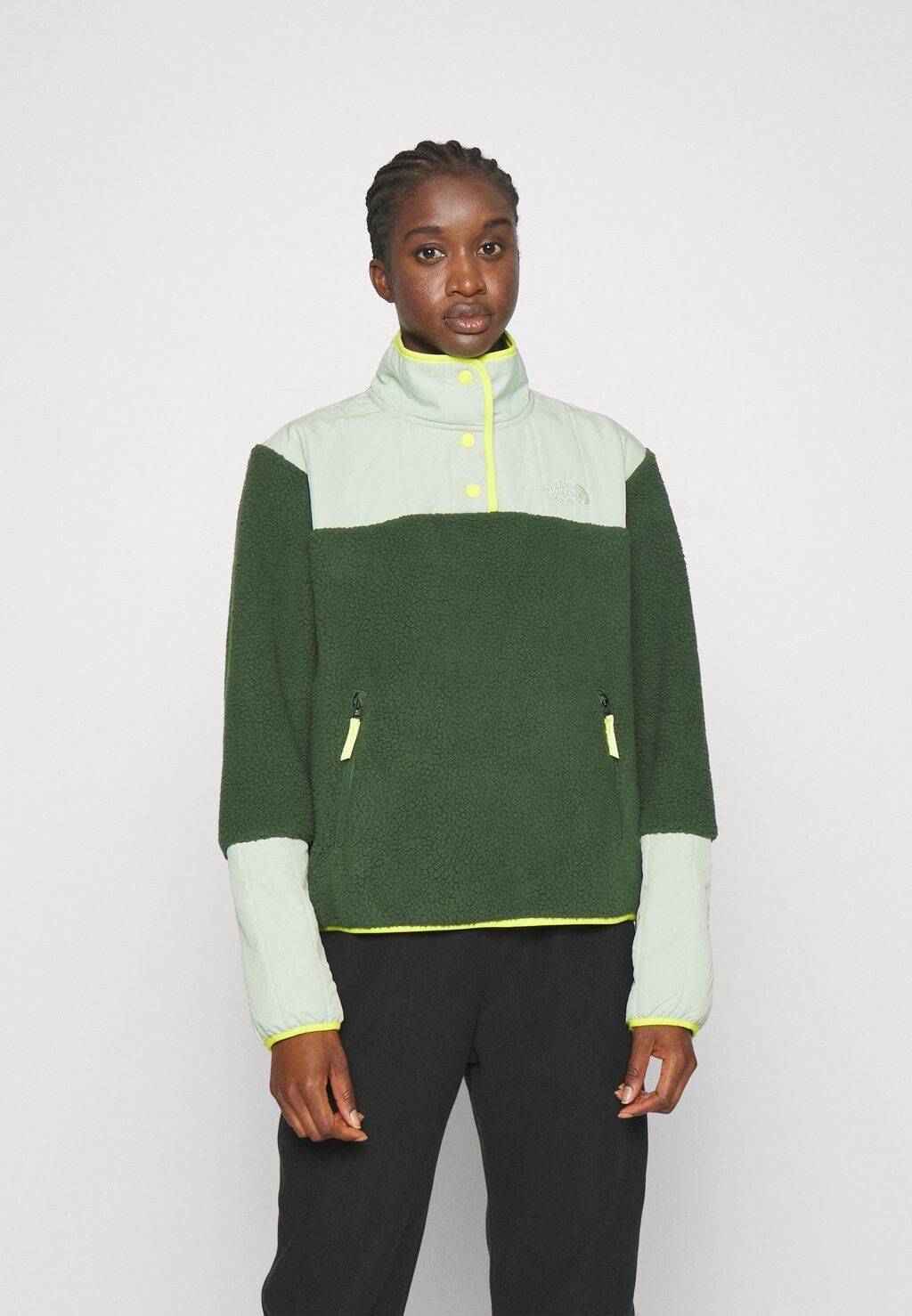 

Флисовая толстовка CRAGMONT 1/4 SNAP The North Face, сосна/туманный шалфей/серно-весенний зеленый