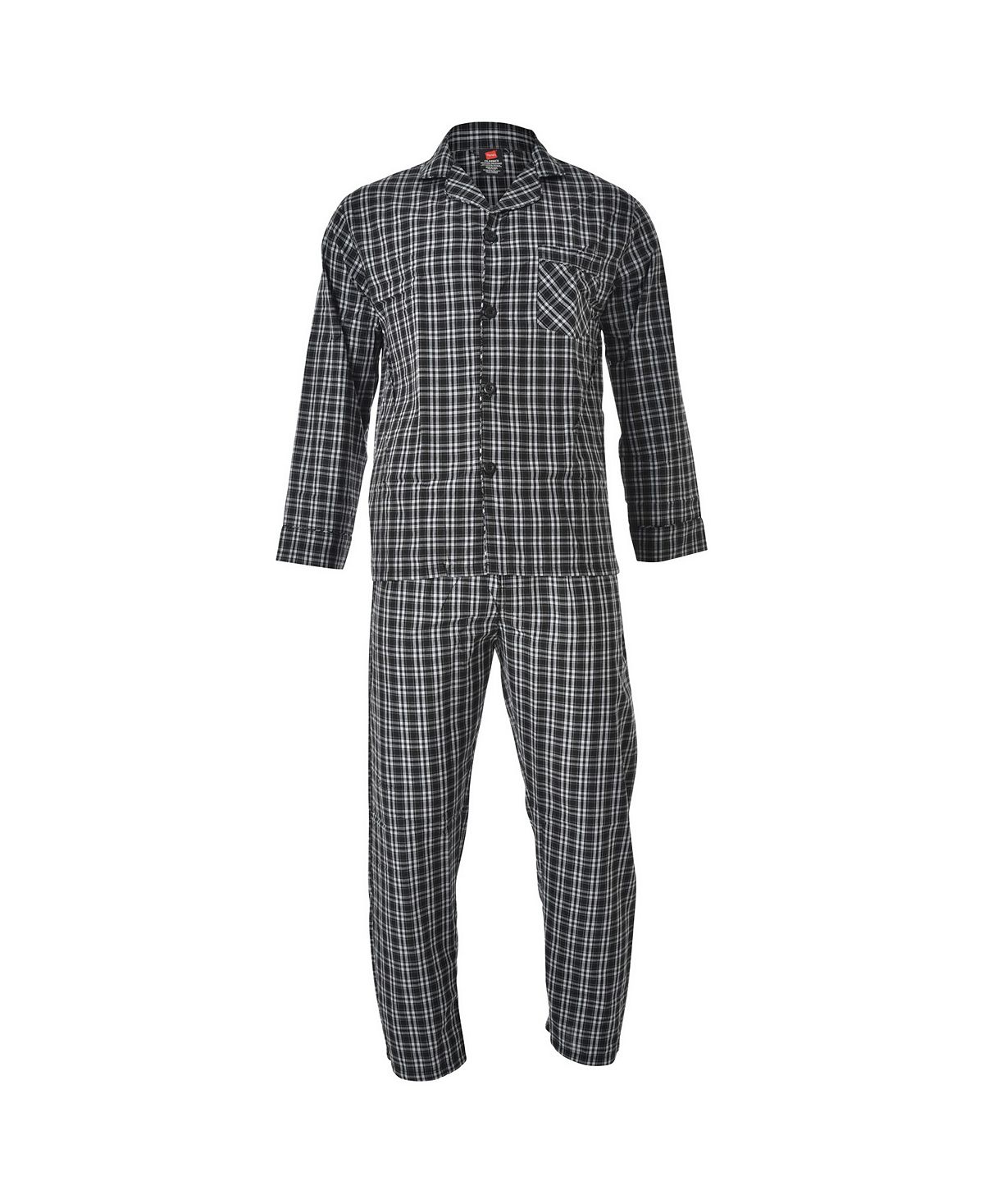 Мужской пижамный комплект из ткани Hanes большого и высокого размера из ткани ПВХ Hanes Platinum пижамный комплект big