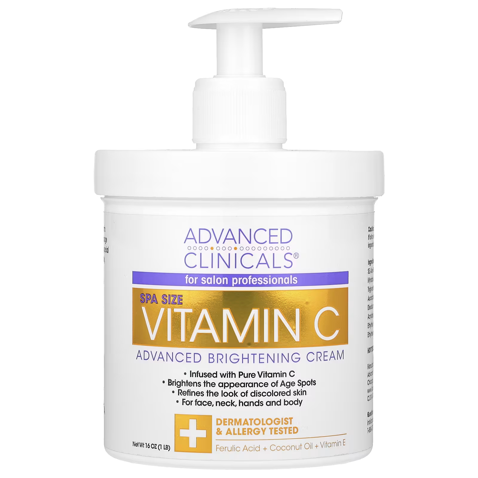 Крем осветляющий Advanced Clinicals с витамином C