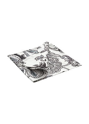 

ТКАНЕВАЯ САЛФЕТКА БЕЛАЯ RIANI, цвет black patterned