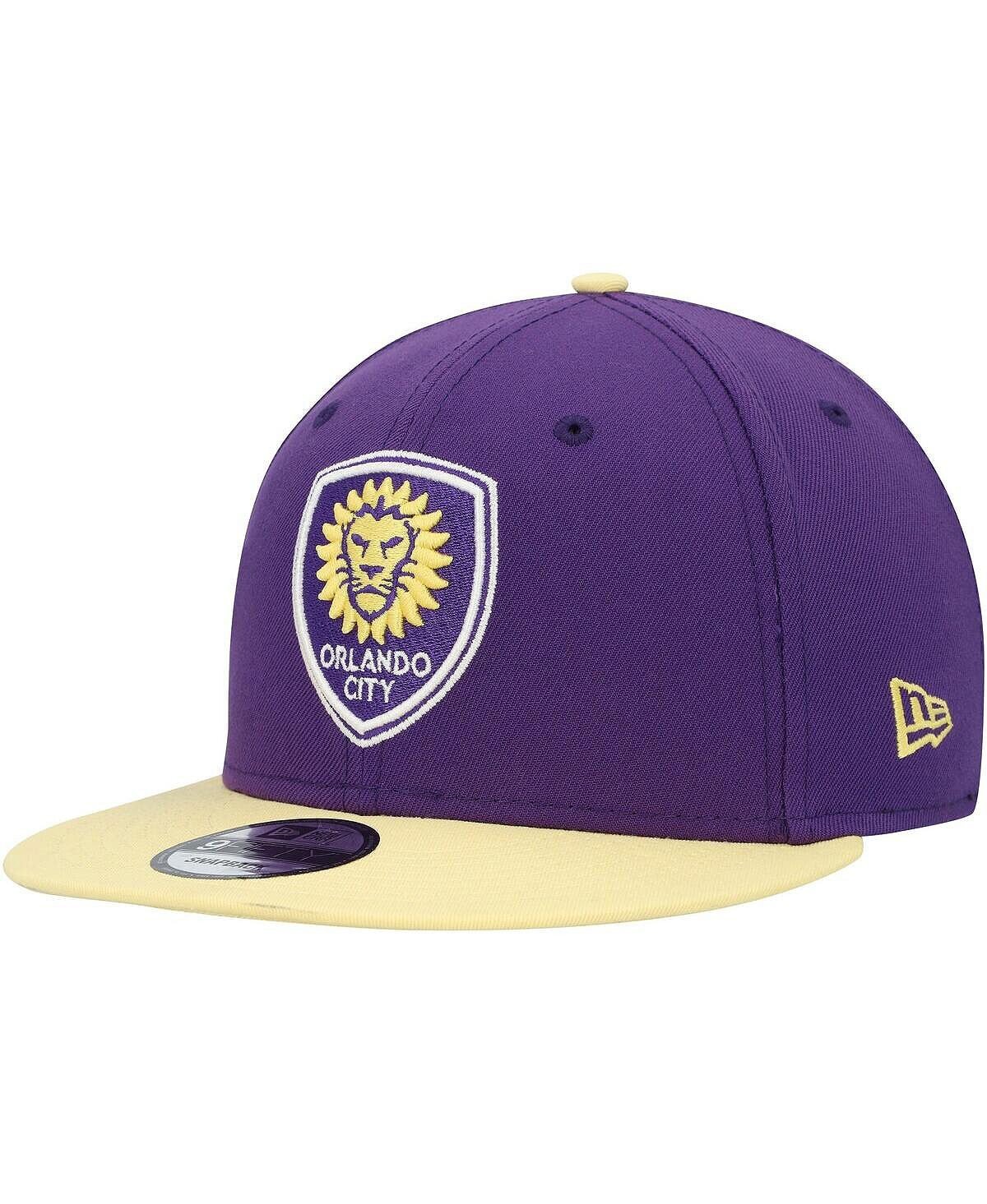 

Мужская двухцветная бейсболка 9FIFTY Snapback Orlando City SC фиолетового и золотого цвета New Era