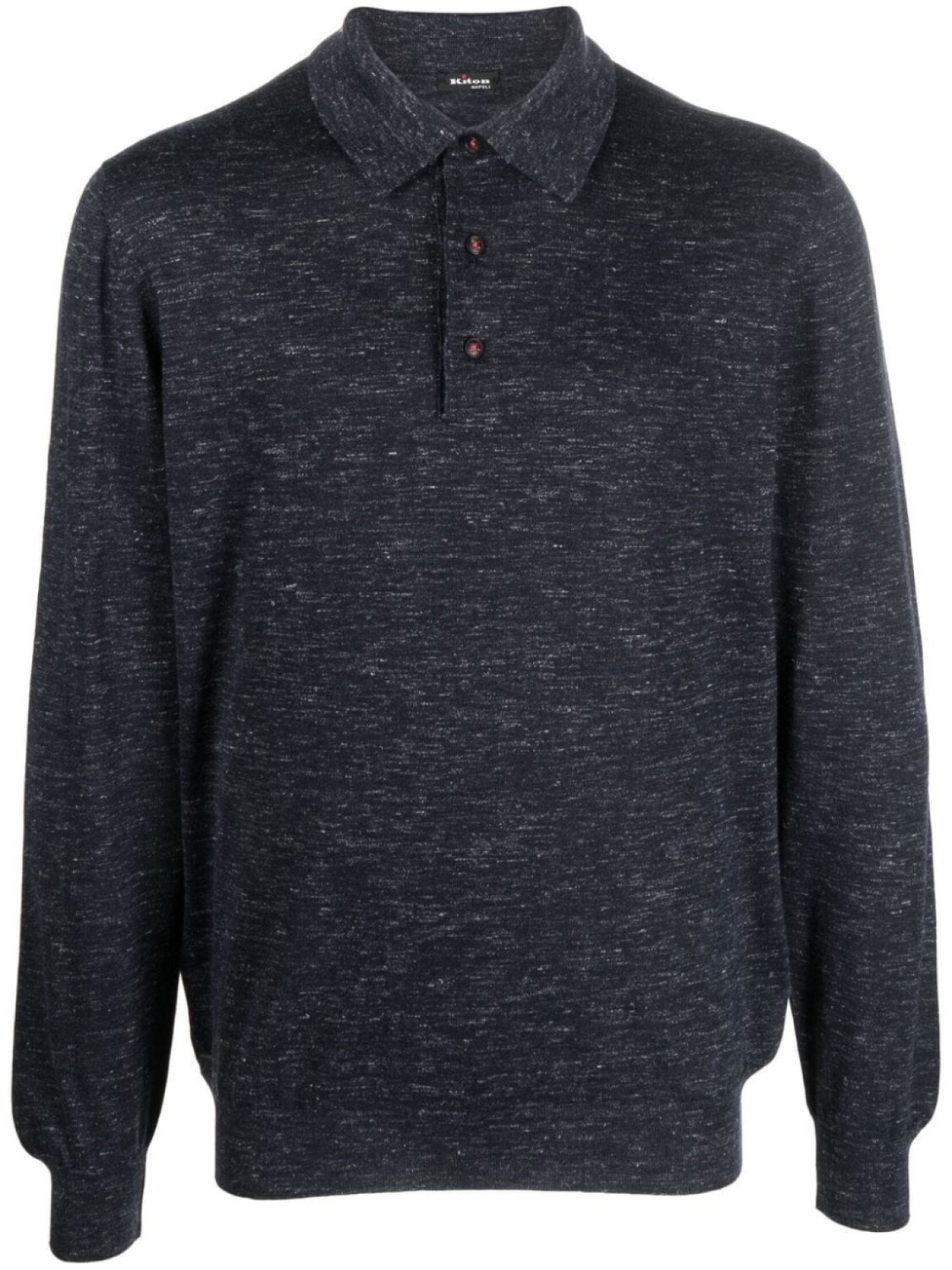 

Kiton рубашка поло с длинными рукавами, синий