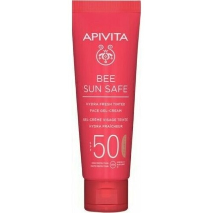 Bee Sun Safe Hydra Fresh Тональный гель-крем для лица Spf50 50 мл, Apivita