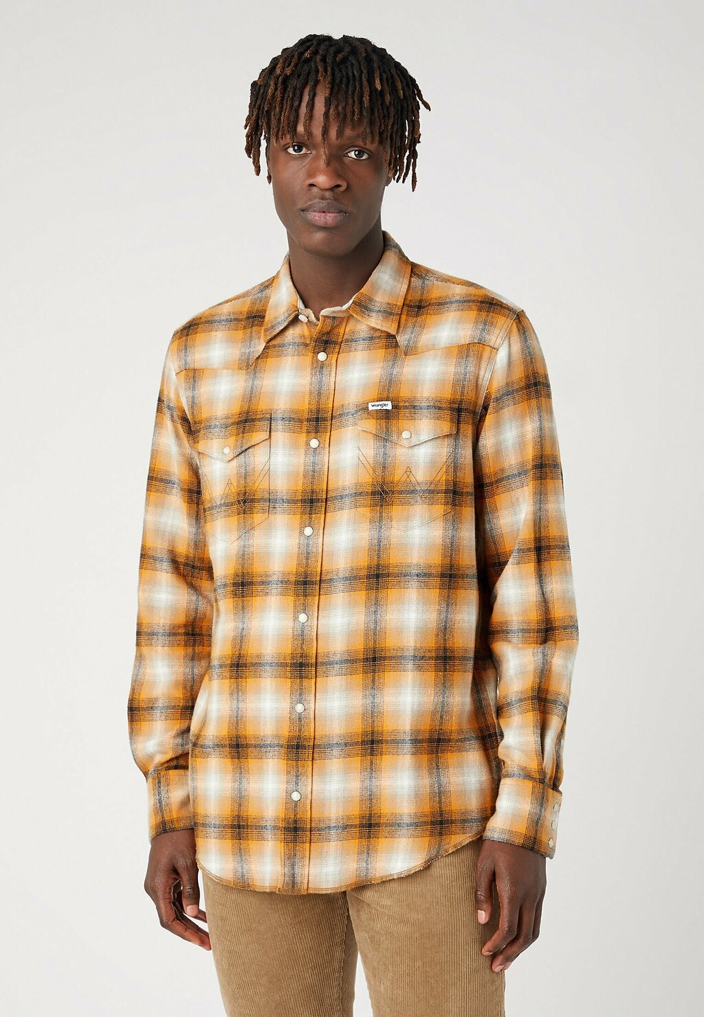 

Рубашка Ls Western Wrangler, цвет golden oak