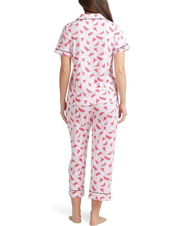 Пижамный комплект Bedhead PJs Short Sleeve Cropped Pajama Set, цвет Watermelon Picnic picnic set 32 piece carry sleeve picnic set damson