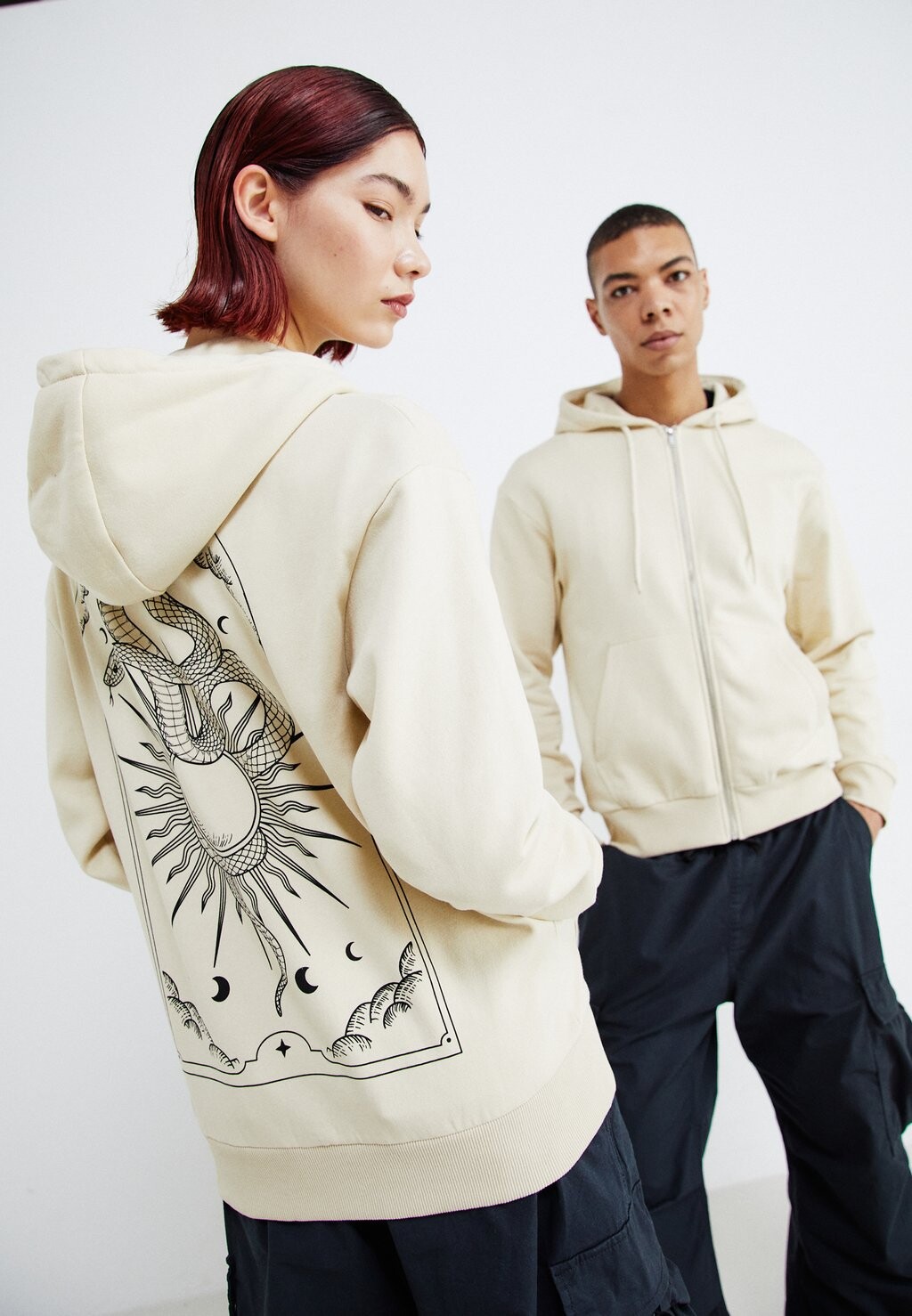 

Толстовка JORCHARLIE ZIP HOOD UNISEX Jack & Jones, цвет fog