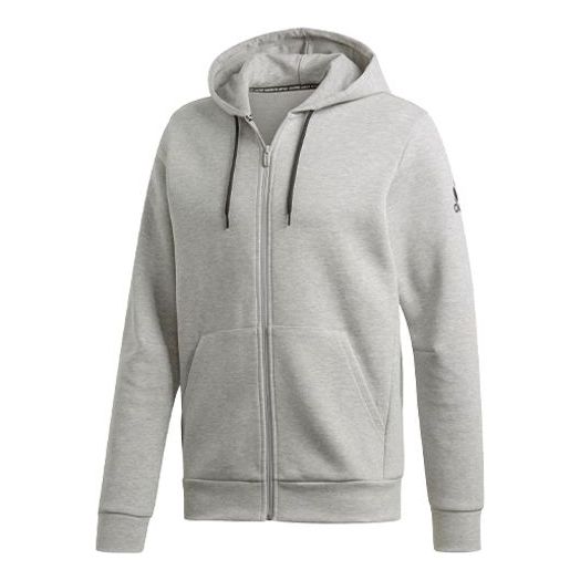 Куртка Men's adidas Zipper Hooded Track Jacket Gray, серый фото