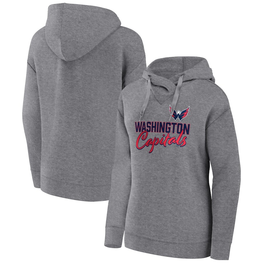 

Пуловер с капюшоном Fanatics Branded Washington Capitals, серый