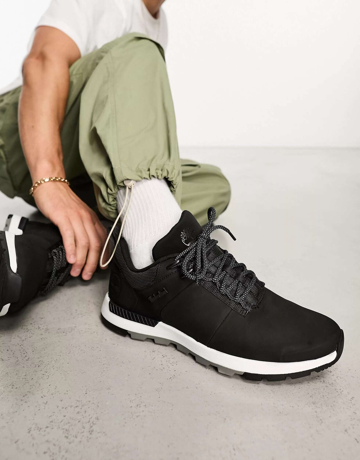 

Низкие кроссовки Timberland Field Trekker из черной кожи нубука