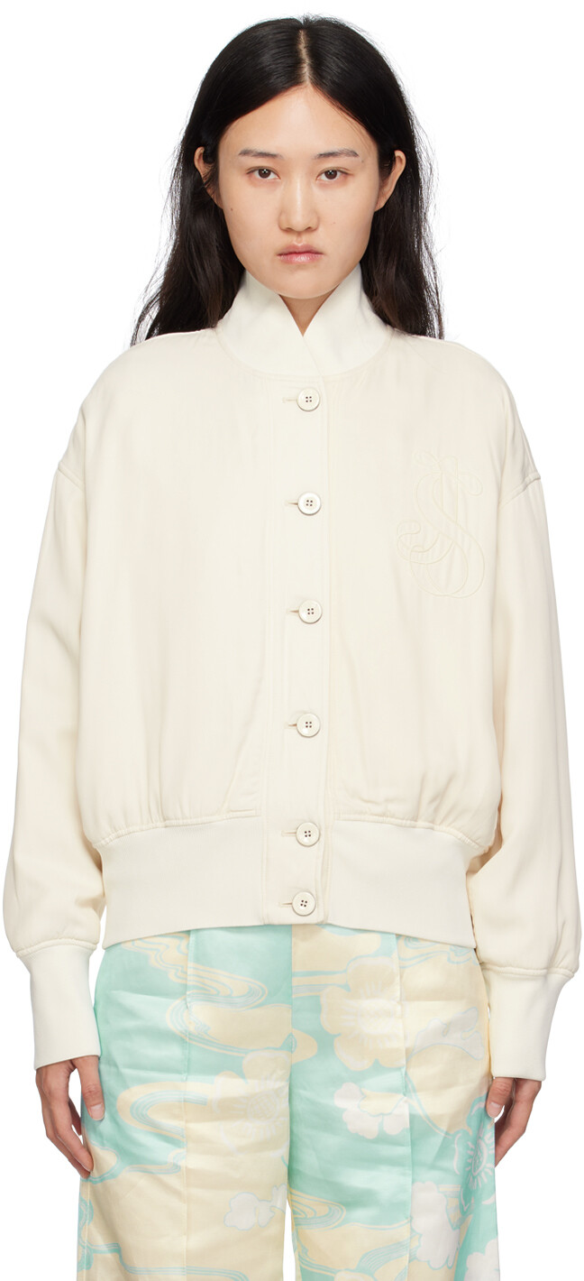 

Off-White бомбер с вышивкой Jil Sander