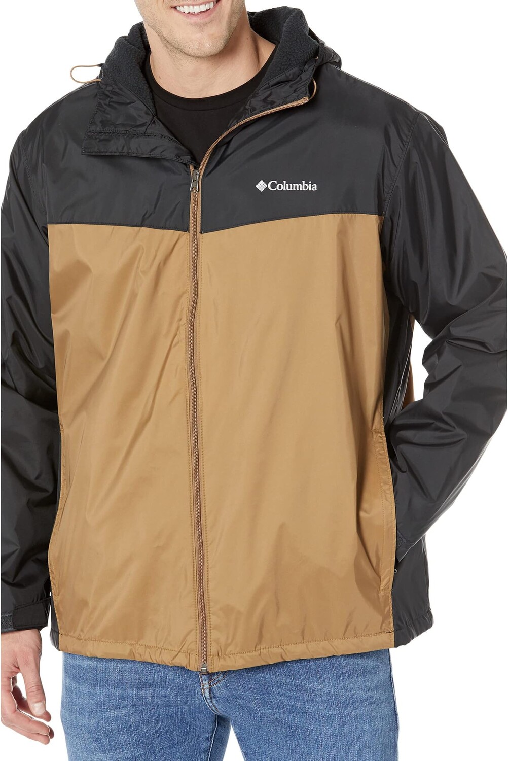 

Куртка Big & Tall Glennaker Sherpa Lined Jacket Columbia, цвет Black/Delta