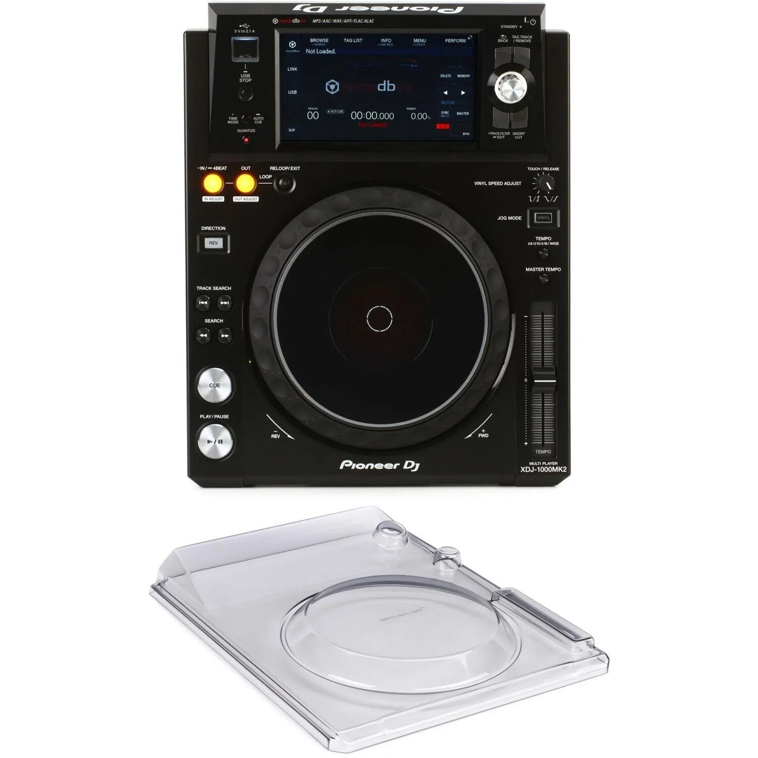 

Цифровой DJ-медиаплеер Pioneer DJ XDJ-1000MK2 с крышкой Decksaver