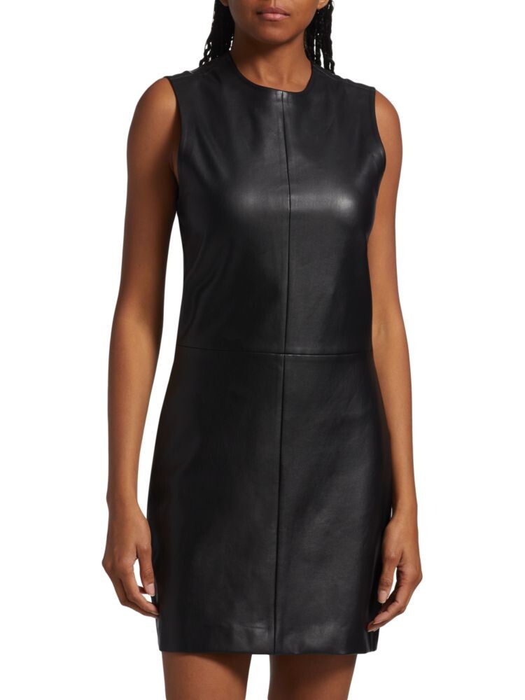 

Мини-платье прямого кроя Desta из искусственной кожи Rag & Bone, черный