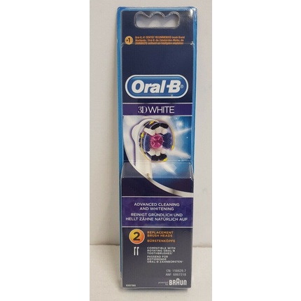 Сменные насадки для электрических зубных щеток Oral-B 3D White Braun сменные насадки для щеток oral b pro 3d white 4 шт