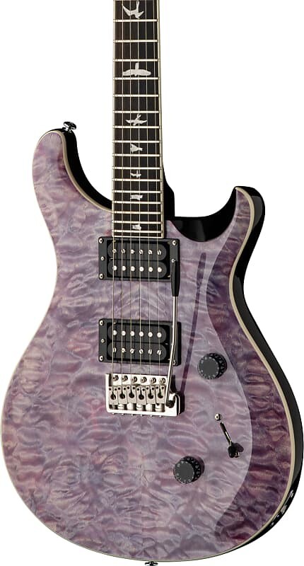 

Электрогитара PRS SE Custom 24 Quilt Electric Guitar with Quilted Maple Top, Violet w/ Gig Bag
