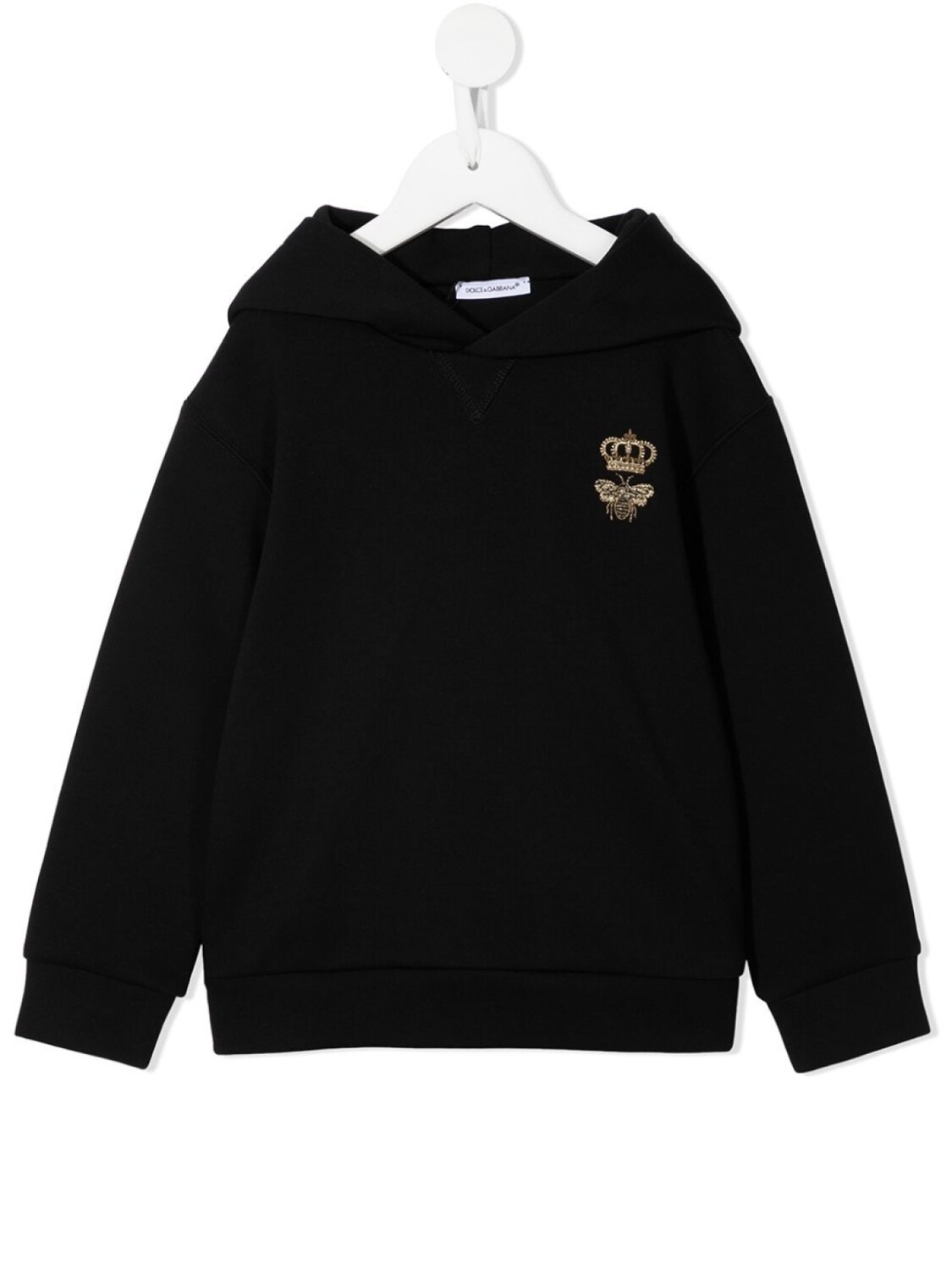 

Dolce & Gabbana худи с вышитым логотипом, черный