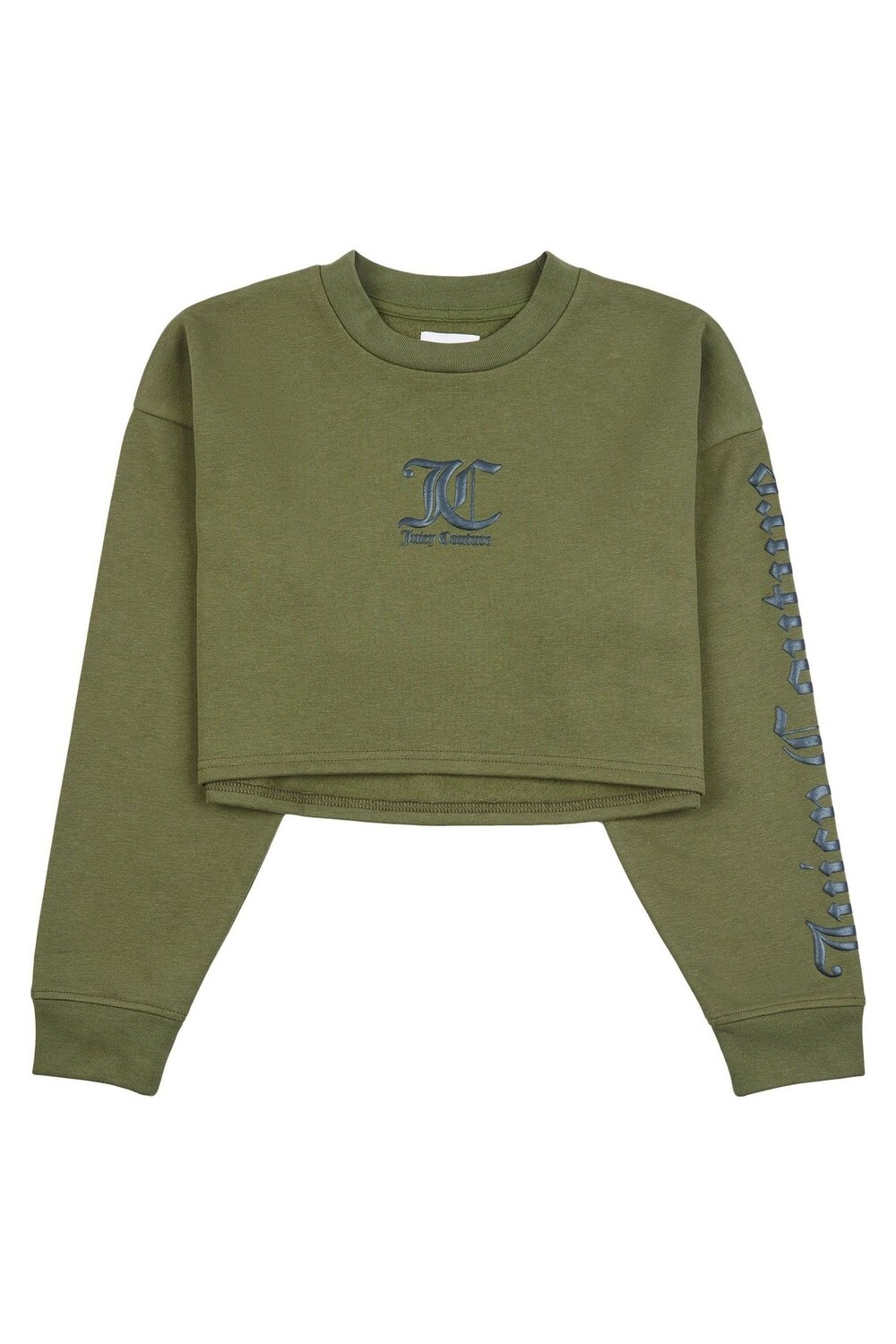 

Зеленый короткий свитер с круглым вырезом Juicy Couture, зеленый