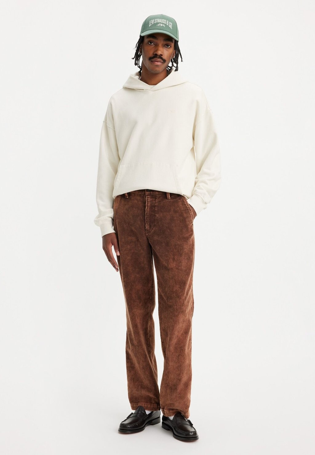 

Брюки Xx Chino Authentic Straight Corduroy Levi's, цвет shaved chocolate