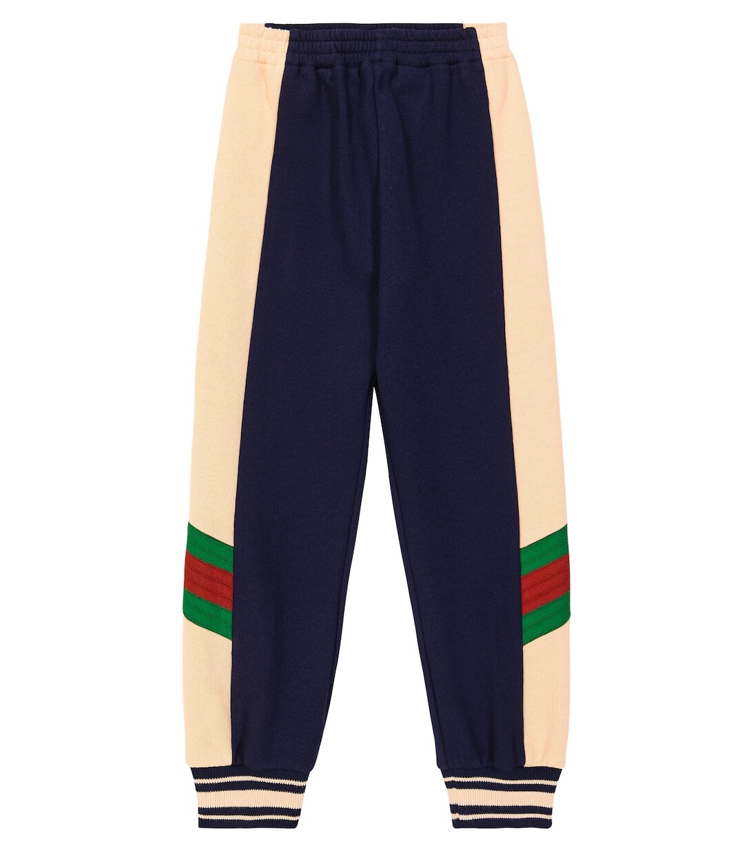 

Спортивные брюки Web из хлопкового джерси Gucci, синий