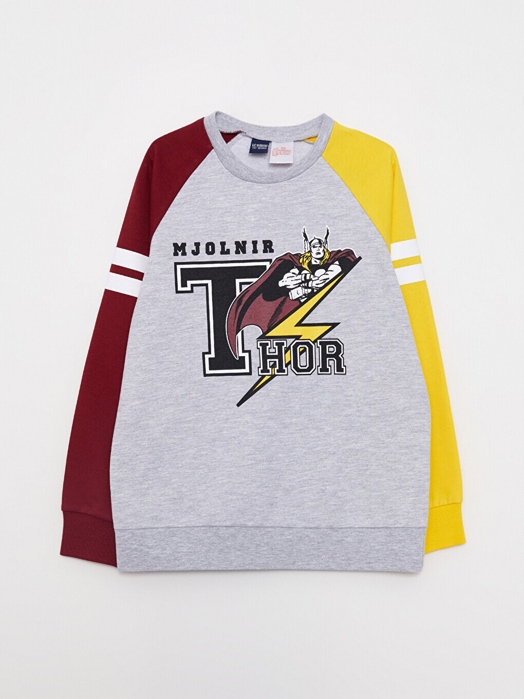 

Толстовка для мальчика с длинными рукавами и круглым вырезом с принтом Thor LCW Kids
