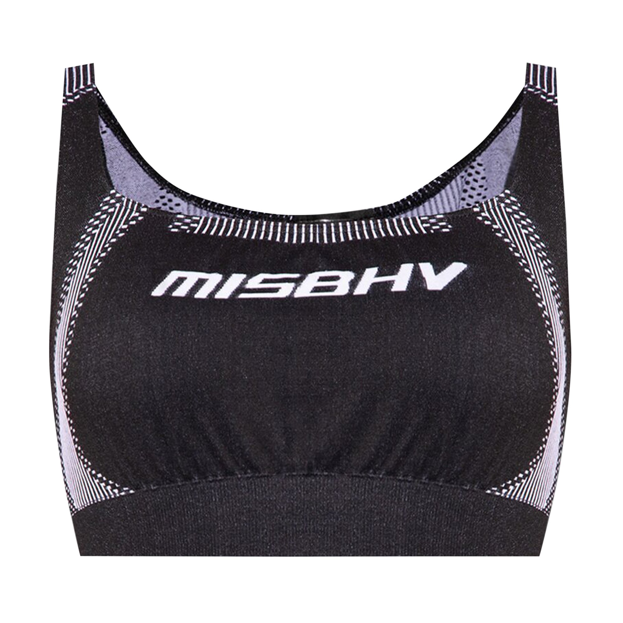 MISBHV Спортивный бюстгальтер, черный черный жаккардовый спортивный топ misbhv