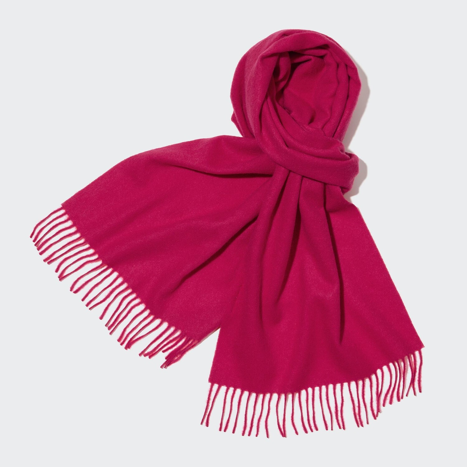 

Шарф Uniqlo из 100% кашемира, розовый