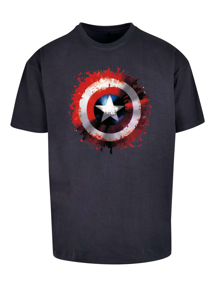 

Футболка F4NT4STIC Marvel Avengers Captain America Art Shield, темно-синий