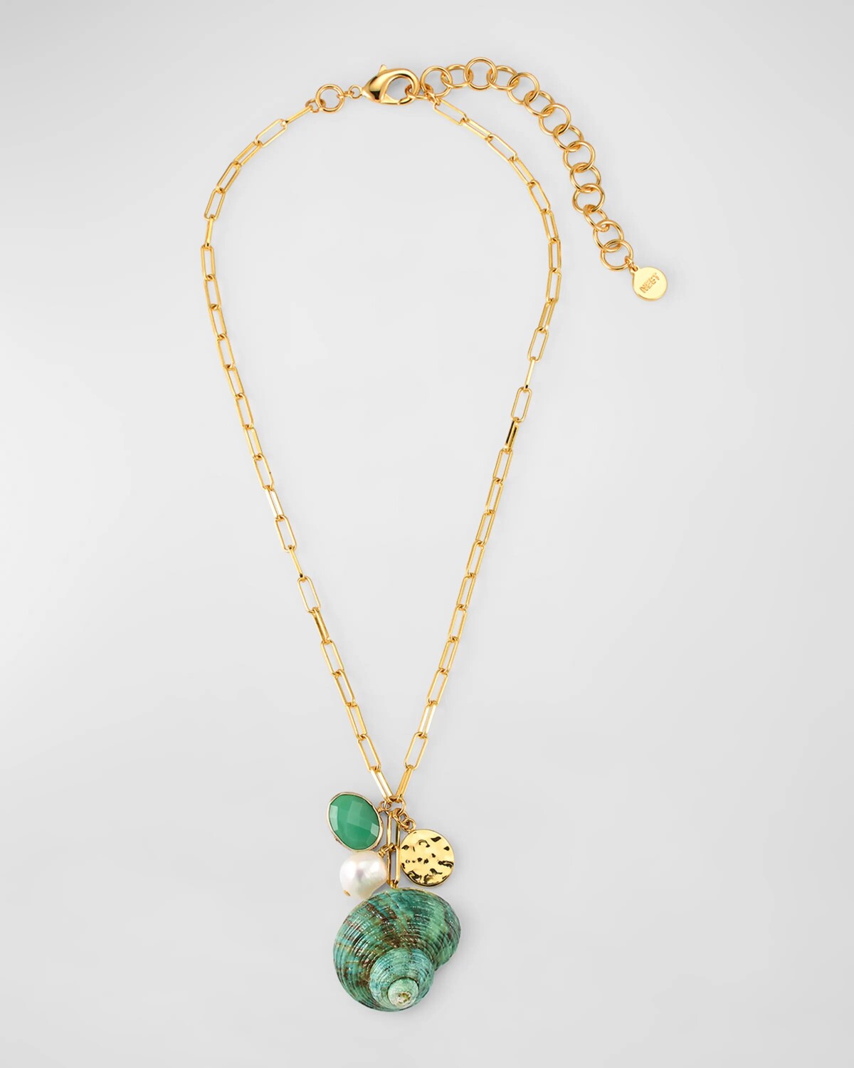

Ожерелье с подвеской из зеленой ракушки NEST Jewelry, цвет Green