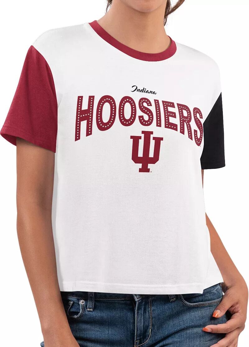 

Женская белая футболка G-III for Her Indiana Hoosiers для спринта
