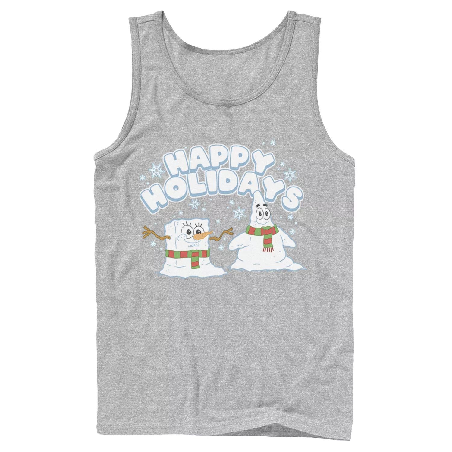 

Мужская майка Nickelodeon SpongeBob SquarePants Snowmen Happy Holidays
