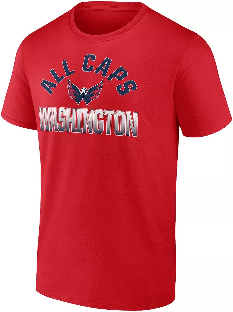 Красная футболка НХЛ Вашингтон Кэпиталз с надписью