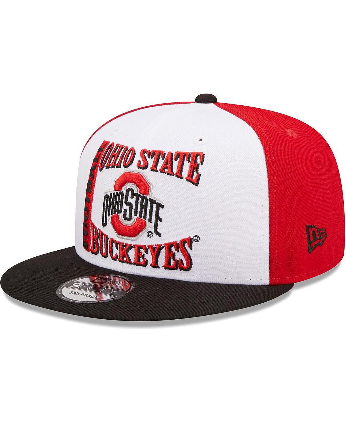 

Мужская белая, алая кепка Ohio State Buckeyes Retro Sport 9FIFTY Snapback New Era